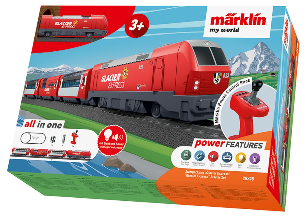 Startpackung Bernina Express - Märklin my world - Startpackung Glacier Express für Kinder ab 3 Jahren