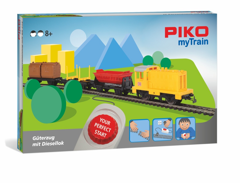 My Train Modern m. Diesellok - PIKO myTrain® Start-Set Güterzug mit Diesellok