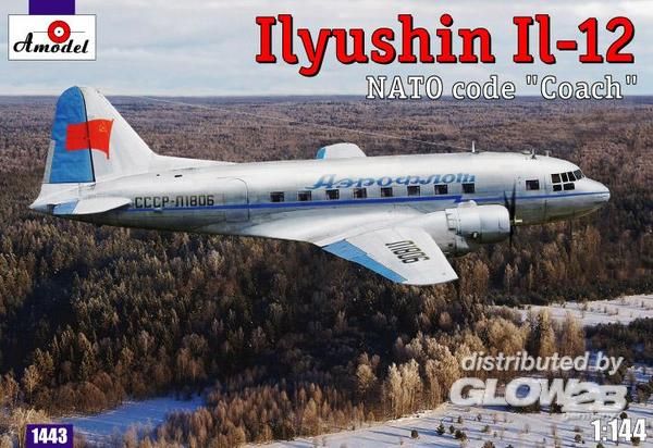 Ilyushin IL-12 ´Coach´ Soviet - Amodel 1:144 Ilyushin IL-12 ´Coach´ Soviet cargo air.