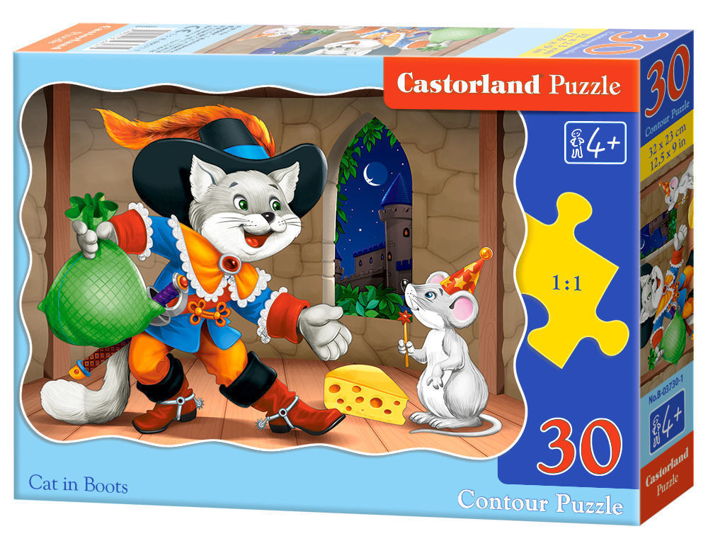 Cat in Boots, Puzzle 30 Teile - Castorland  Cat in Boots, Puzzle 30 Teile