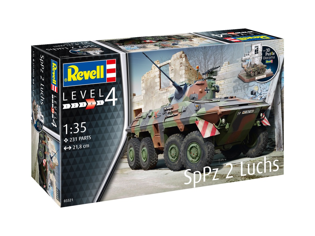 SpPz2 Luchs & 3D Puzzle Diora - SpPz2 Luchs & 3D Puzzle Diorama 1:35