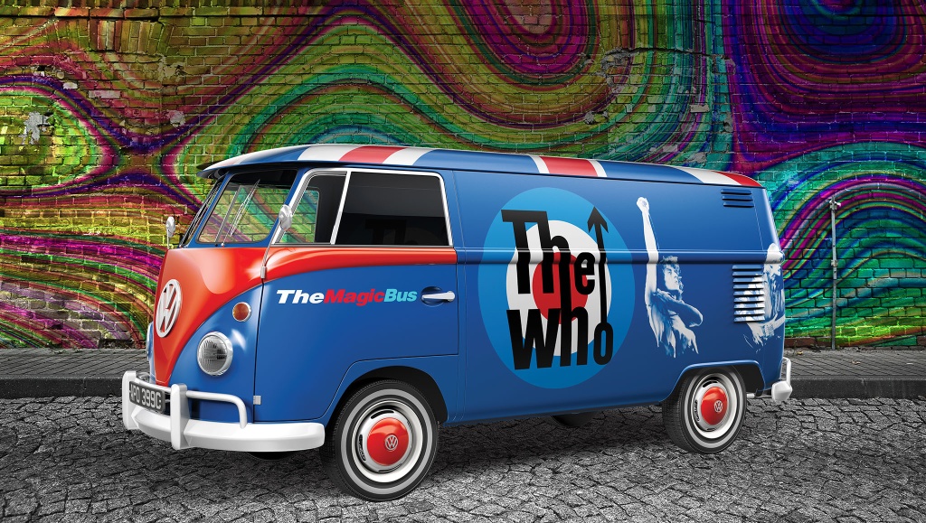 Geschenkset VW T1 "The Who" - Geschenkset VW T1 Tour-Bulli The Who, Limited Edition inkl. Basis-Zu