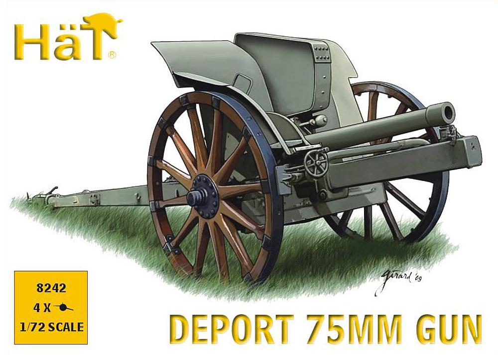 1/72 WWI Italian 75mm Deport - HäT 1/72