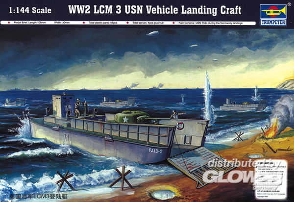 US Landungsboot LCM (3) - Trumpeter 1:144 US Landungsboot LCM (3)