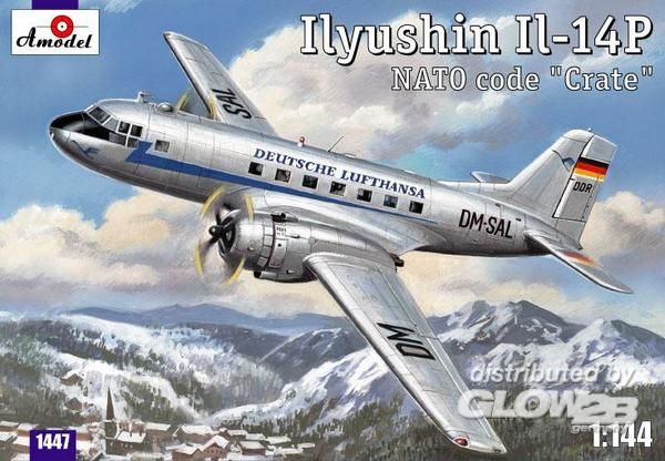 Ilyushin IL-14P DDR Lufthansa - Amodel 1:144 Ilyushin IL-14P DDR Lufthansa civil airc