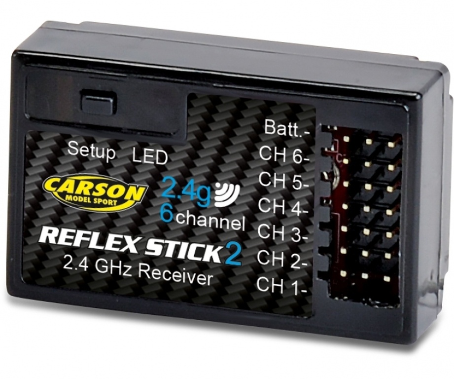 Empfänger 6 Kanal 2,4 GHz - Empfänger REFLEX Stick II 6 Kanal 2.4G