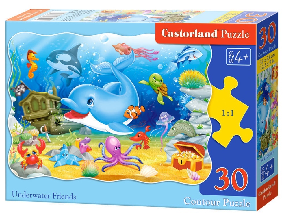 Underwater Friends, Puzzle 30 - Castorland  Underwater Friends, Puzzle 30 Teile