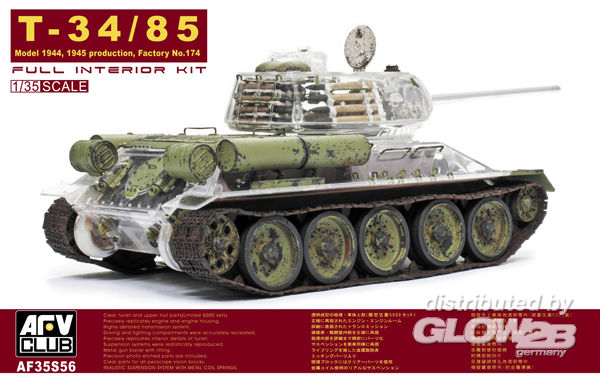 T-34/85 Factory 174 with tran - AFV-Club  T-34/85 Factory 174 with trans. turret