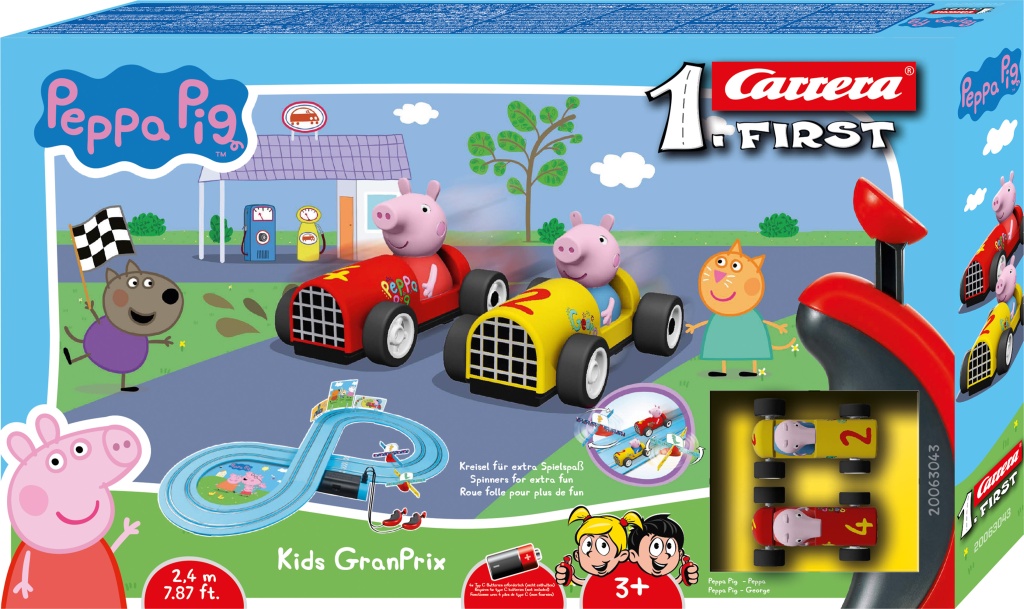 GO First Bahn Peppa Pig - CARRERA FIRST  Peppa Pig  Kids GranPrix