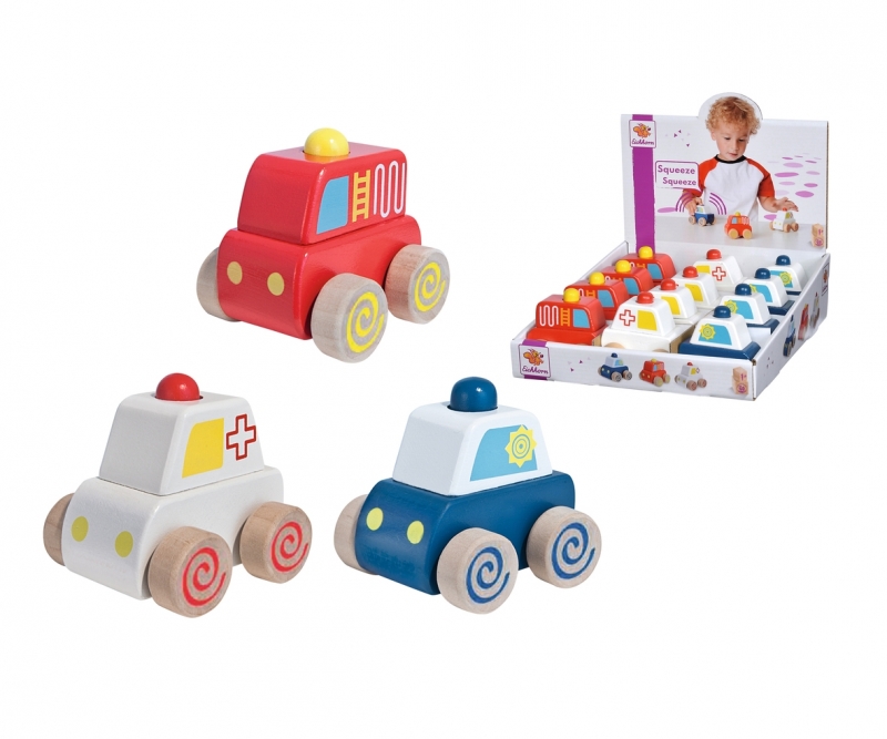 EH Squeaky Cars - EH Greifauto mit Hupe, 3-sort.