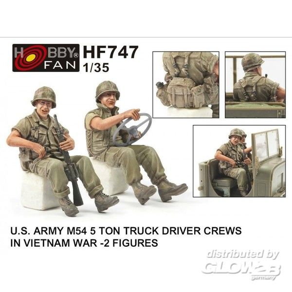 U.S. ARMY M54 5Ton TRUCK DRIV - Hobby Fan 1:35 U.S. ARMY M54 5Ton TRUCK DRIVER CREWS IN VIETNAM WAR-2 FIGURES
