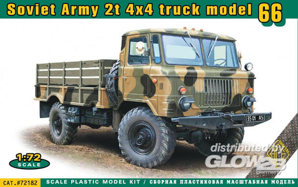 Soviet Army 2t 4x4 truck mode - ACE 1:72 Soviet Army 2t 4x4 truck model 66