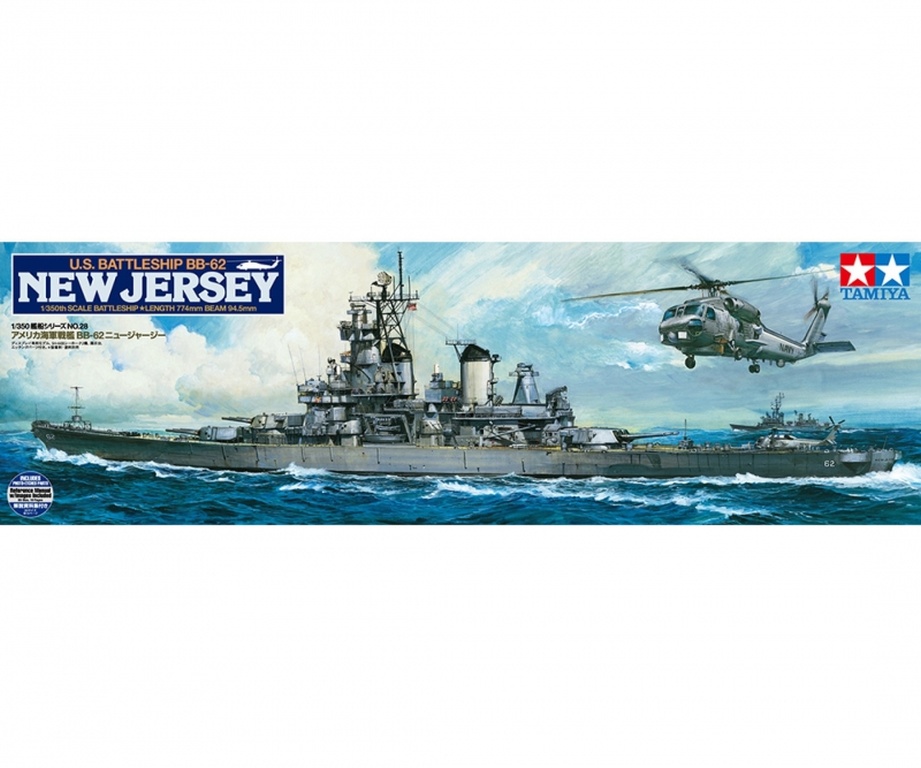 1:350 US Kampfschiff New Jers - 1:350 US Kampfschiff New Jersey BB-62