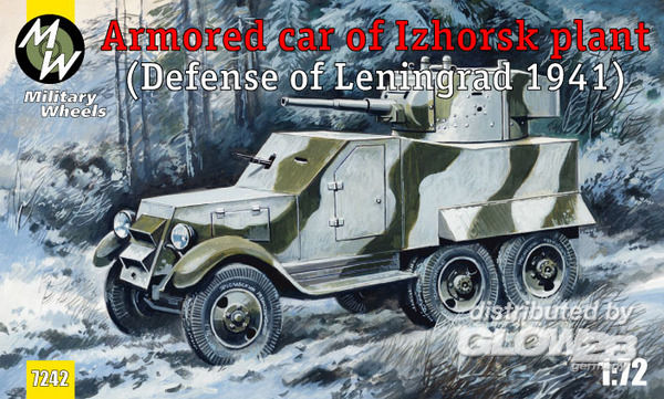Armored car of Izhorsk plant, - Military Wheels 1:72 Armored car of Izhorsk plant, Leningrad