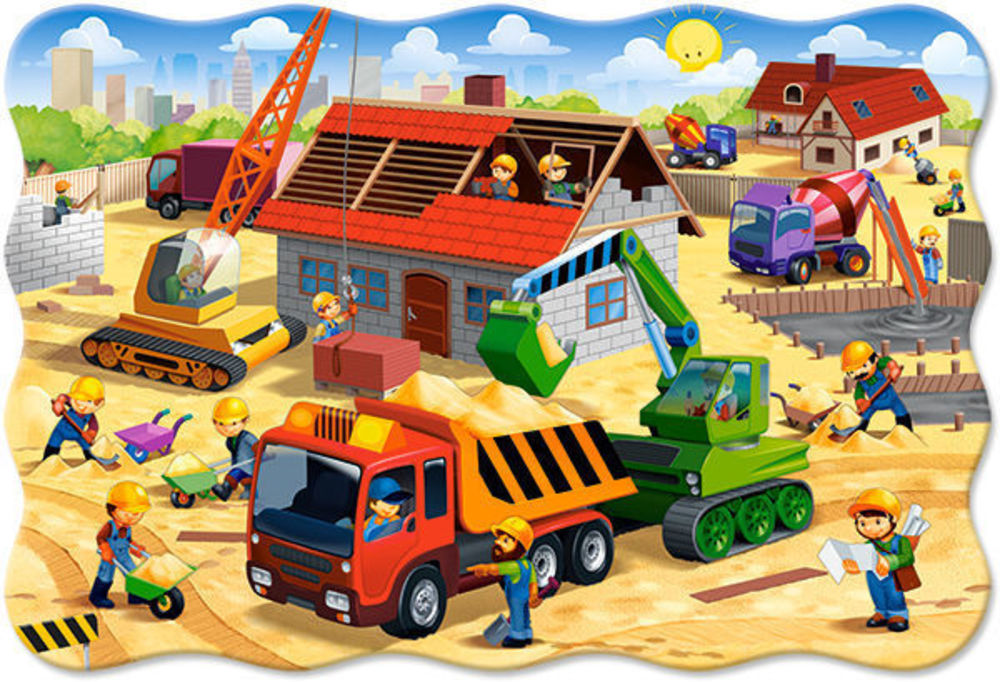 House in Construction,Puzzle - Castorland  House in Construction,Puzzle 20TeileMaxi