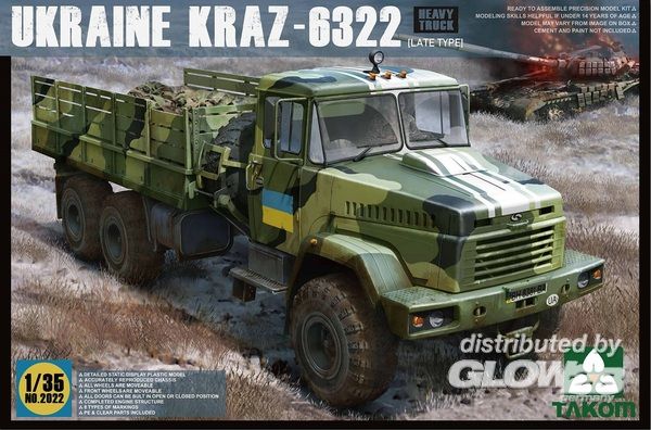 Ukraine KrAz 6322 Heavy Truck - Takom 1:35 Ukraine KrAz-6322 Heavy Truck (late type)