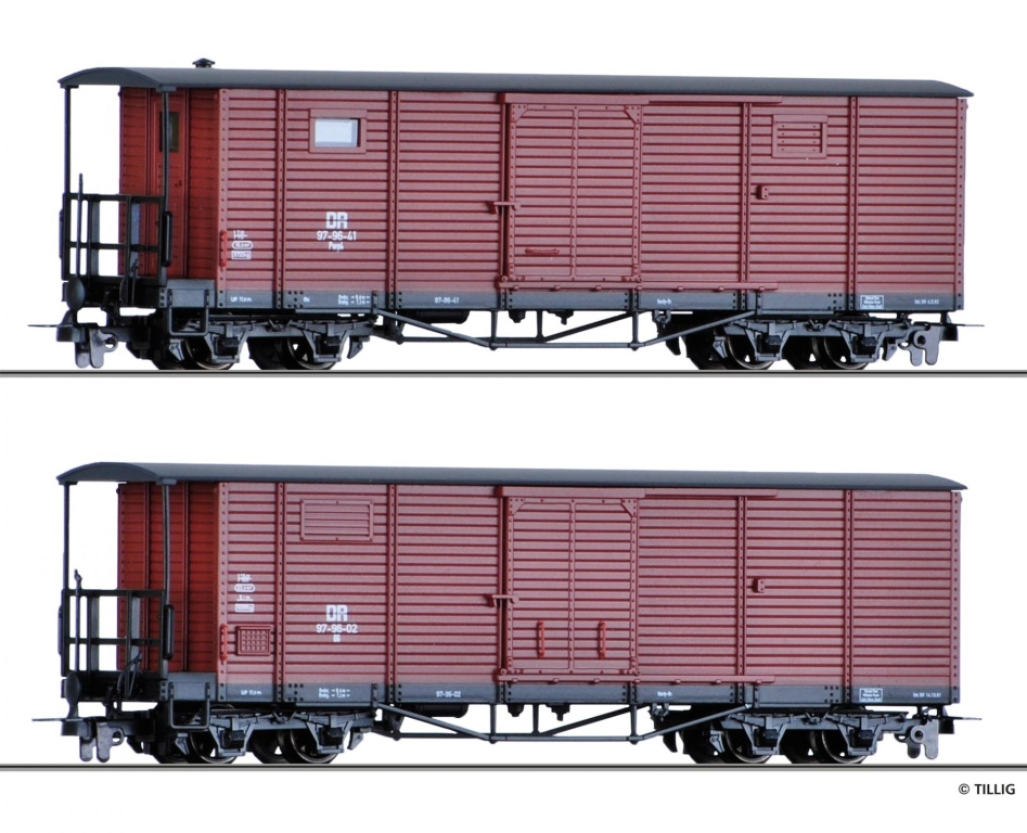 Güterwagenset H0e, DR, Ep.III