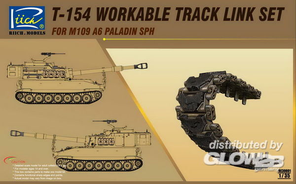T-154 Workable Track set for - Riich Models 1:35 T-154 Workable Track set for M109A6 SPH
