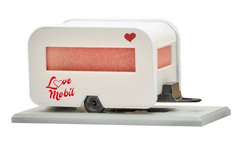 H0 Love Mobil mit LED-Beleuch - H0 Love Mobil mit LED-Beleuchtung, bewegt