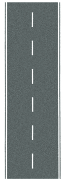 N Bundesstraße grau - Stabile, flexible und selbstklebende Straßen-Folie