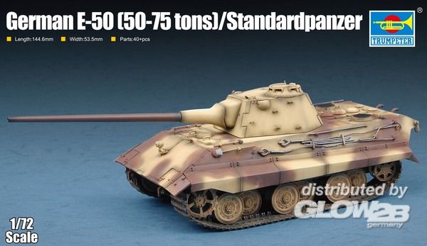 1/72 E-50 Panzer - Trumpeter 1:72 German E-50(50-75 tons)/Standardpanzer