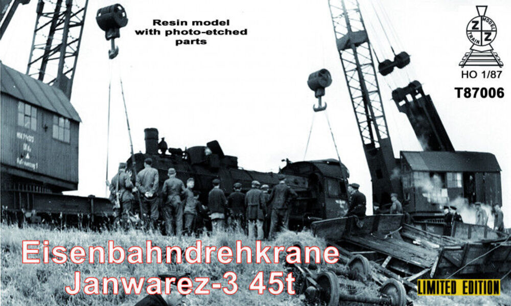 Eisenbahndrehkrane Janwarez-3 - ZZ Modell 1:87 Eisenbahndrehkrane Janwarez-3 45t
