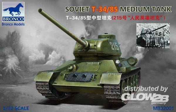 Soviet  T-34/85 Medium Tank - Bronco Models 1:32 Soviet  T-34/85 Medium Tank