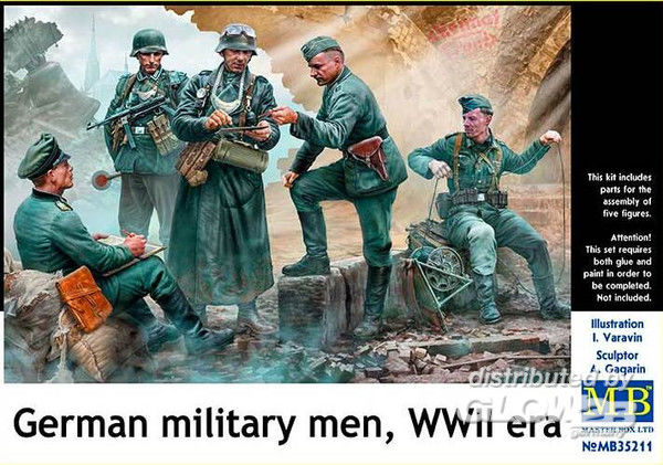 German military men, WWII era - Master Box Ltd. 1:35 German military men, WWII era