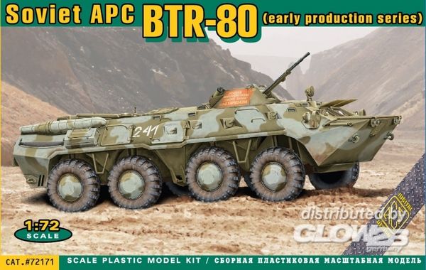 BTR-80 Soviet armored pers.ca - ACE 1:72 BTR-80 Soviet armored personnel carrier, early prod.