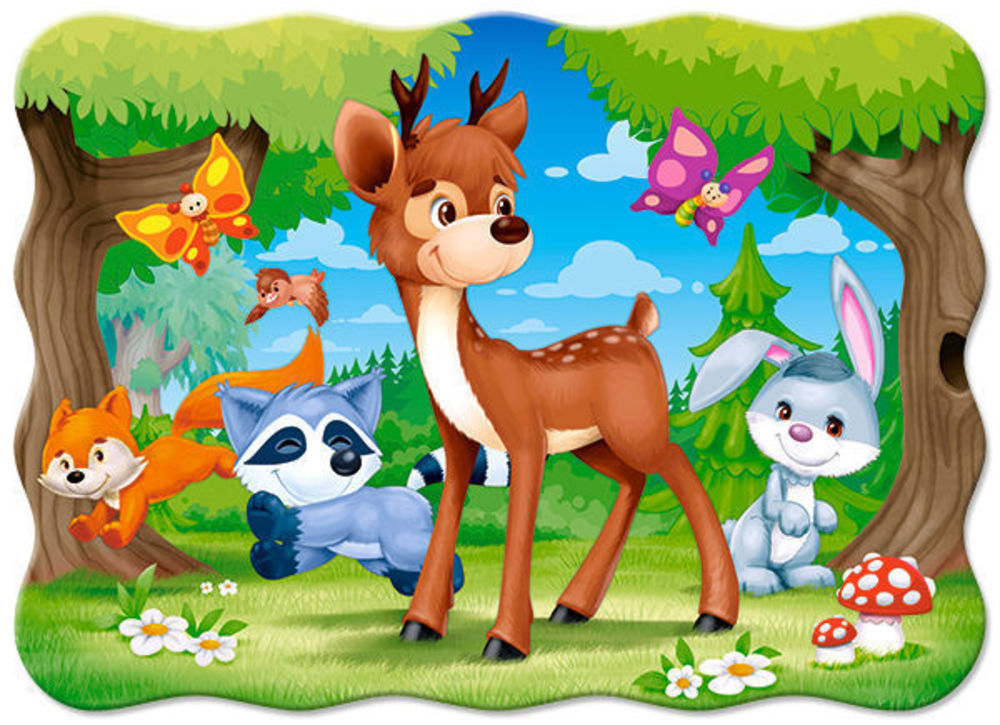 A Deer and Friends, Puzzle 30 - Castorland  A Deer and Friends, Puzzle 30 Teile