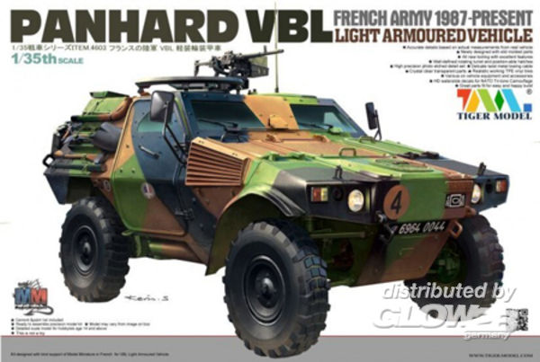 French PANHARD VBL Light Armo - Tigermodel 1:35 French PANHARD VBL Light Armoured Vehicl