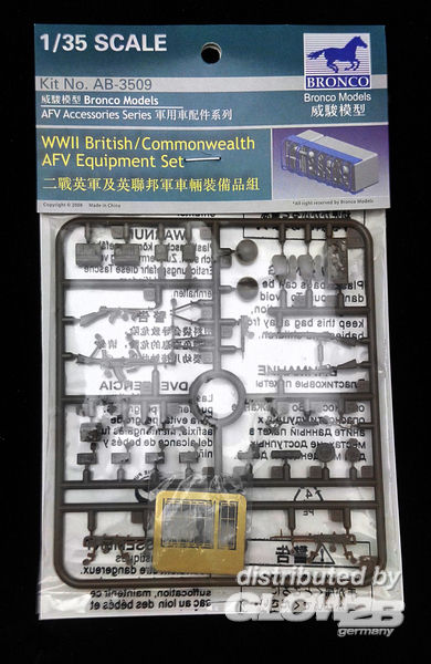 WWII British/Commonwealth AFV - Bronco Models 1:35 WWII British/Commonwealth AFV equipment
