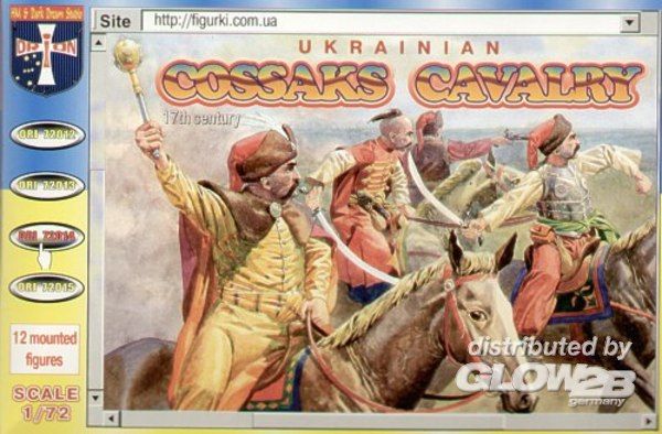 Ukrainian cossakes cavalry, 1 - Orion 1:72 Ukrainian cossakes cavalry, 17. century