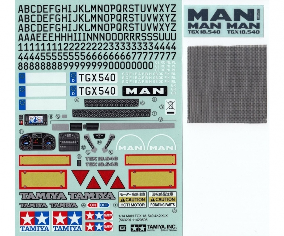 Sticker MAN TGX 18.540 Ver.II - Aufkleber MAN TGX 18.540 Ver.II 56329