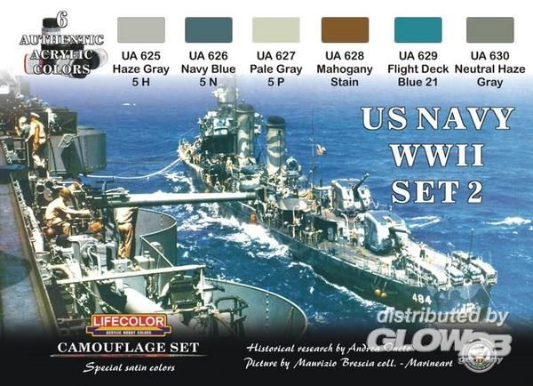 Camouflage Set US Navy WWII S - Lifecolor  Camouflage Set US Navy WWII Set 2