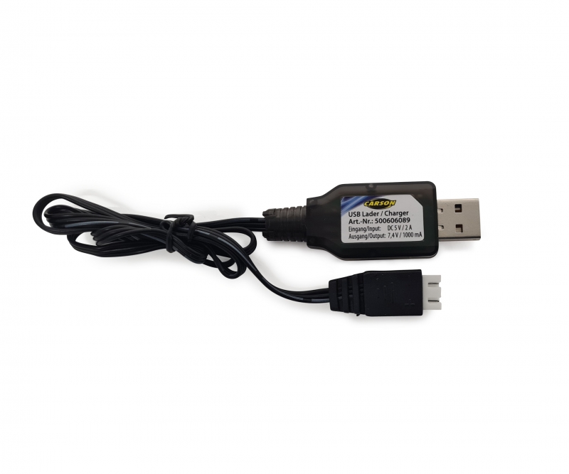 USB-Lader 7,4V/1000mAh Li-Ion - USB-Lader 7,4V/1000mAh Li-Ion XHP-Steck.