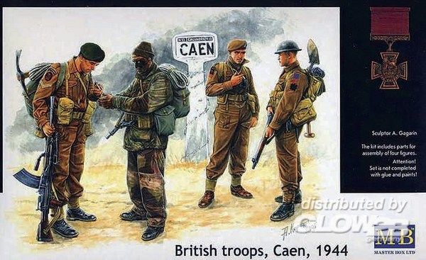 Britische Truppen Caen 1944 - Master Box Ltd. 1:35 Britische Truppen Caen 1944