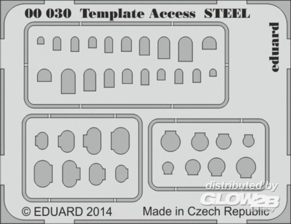 Template Access STEEL - Eduard Accessories  Template Access STEEL