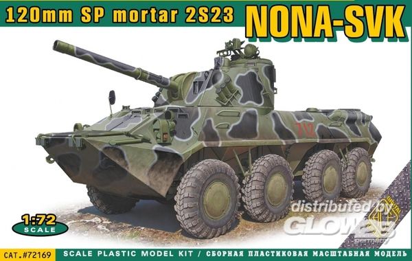 NONA-SVK 120mmm SP mortar 2S2 - ACE 1:72 NONA-SVK 120mmm SP mortar 2S23