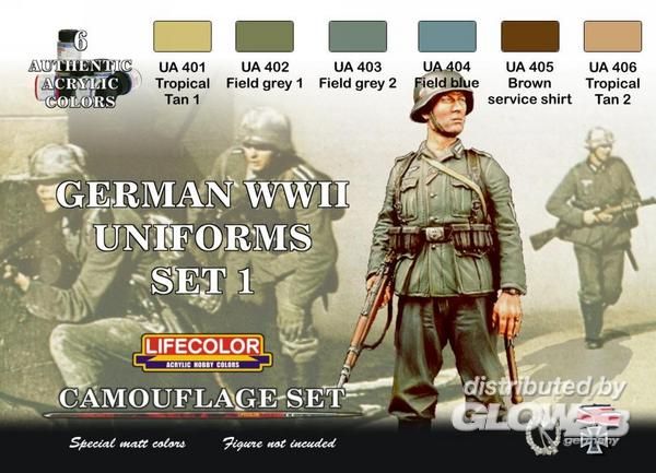 German military uniforms WWII - Lifecolor  German military uniforms WWII set n.1