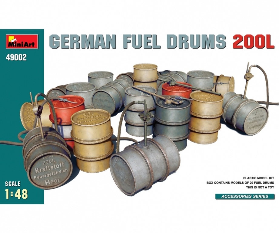 German Fuel Drums 200L - 1:48 Dt. Kraftstofffässer 200 L (20)