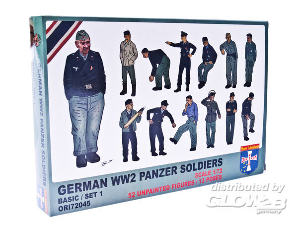 WWII German panzer soldiers, - Orion 1:72 WWII German panzer soldiers, set 1