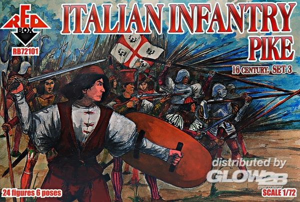 Italian infantry(Pike),16th c - Red Box 1:72 Italian infantry(Pike),16th century,set3