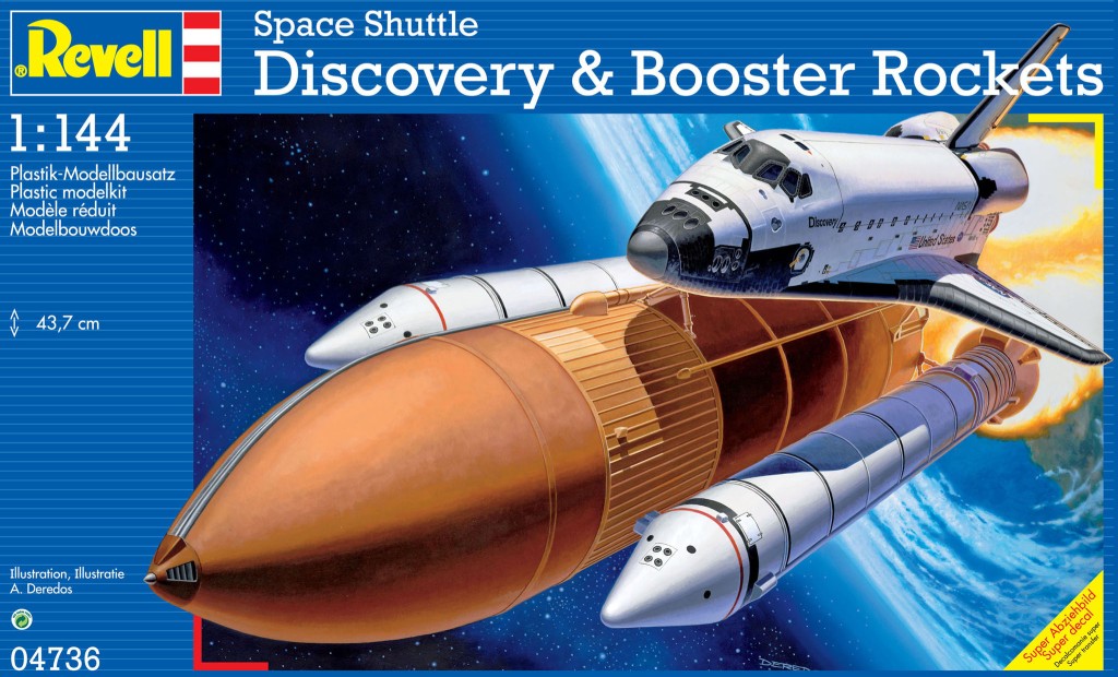 Space Shuttle Disc-B - Space Shuttle Discovery & Booster Rockets 1:144