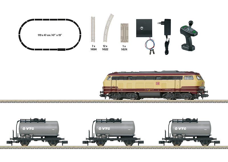 Digital-Startpackung Güterzug - Digital-Startpackung Güterzug mit Baureihe 217 + VTG Kesselwagen