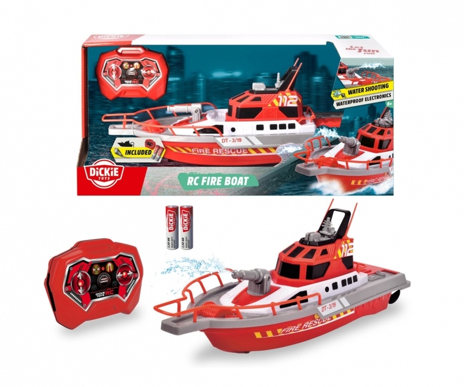Dickie RC Feuerlöschboot - RC Fire Boat, RTR