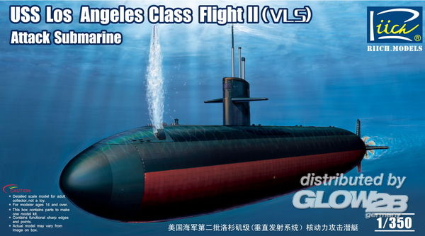 USS Los Angeles Class Flight - Riich Models 1:350 USS Los Angeles Class Flight II(VLS) Att Attack Submarine
