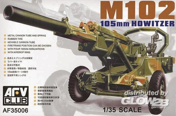 M102 105mm Howitzer - AFV-Club 1:35 M102 105mm Howitzer