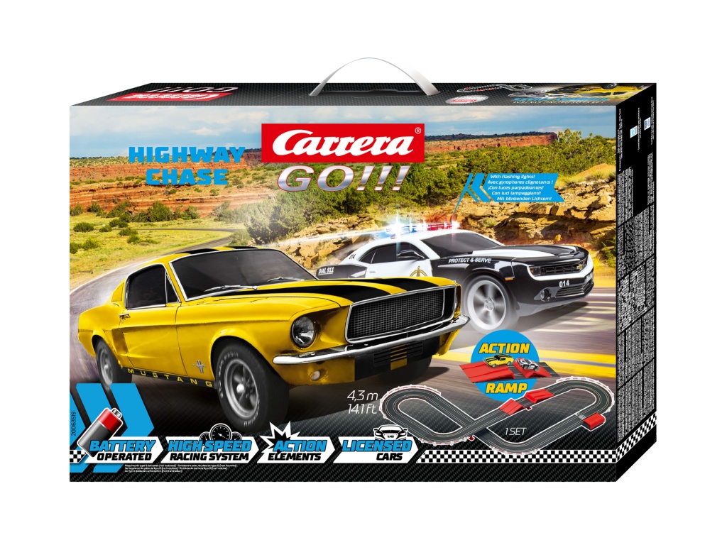 GO Bahn Police - CARRERA GO!!! BATTERY OPERATED  Highway Chase