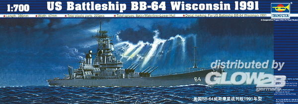 Schlachtschiff USS Wisconsin - Trumpeter 1:700 Schlachtschiff USS Wisconsin BB-64 1991